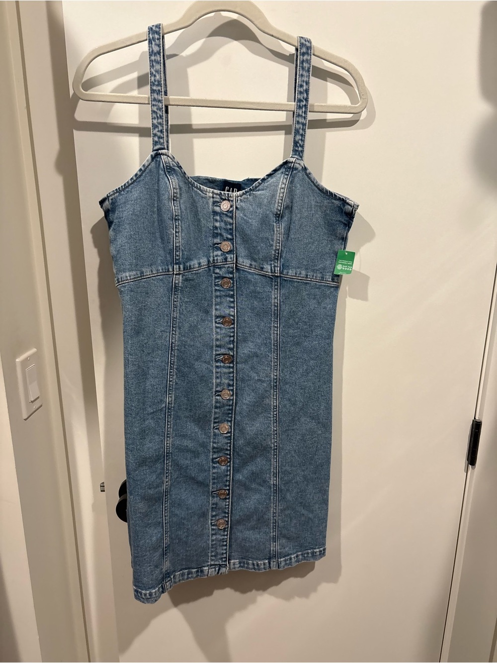 NWT Gap Denim Button-Front Mini Dress Size 8